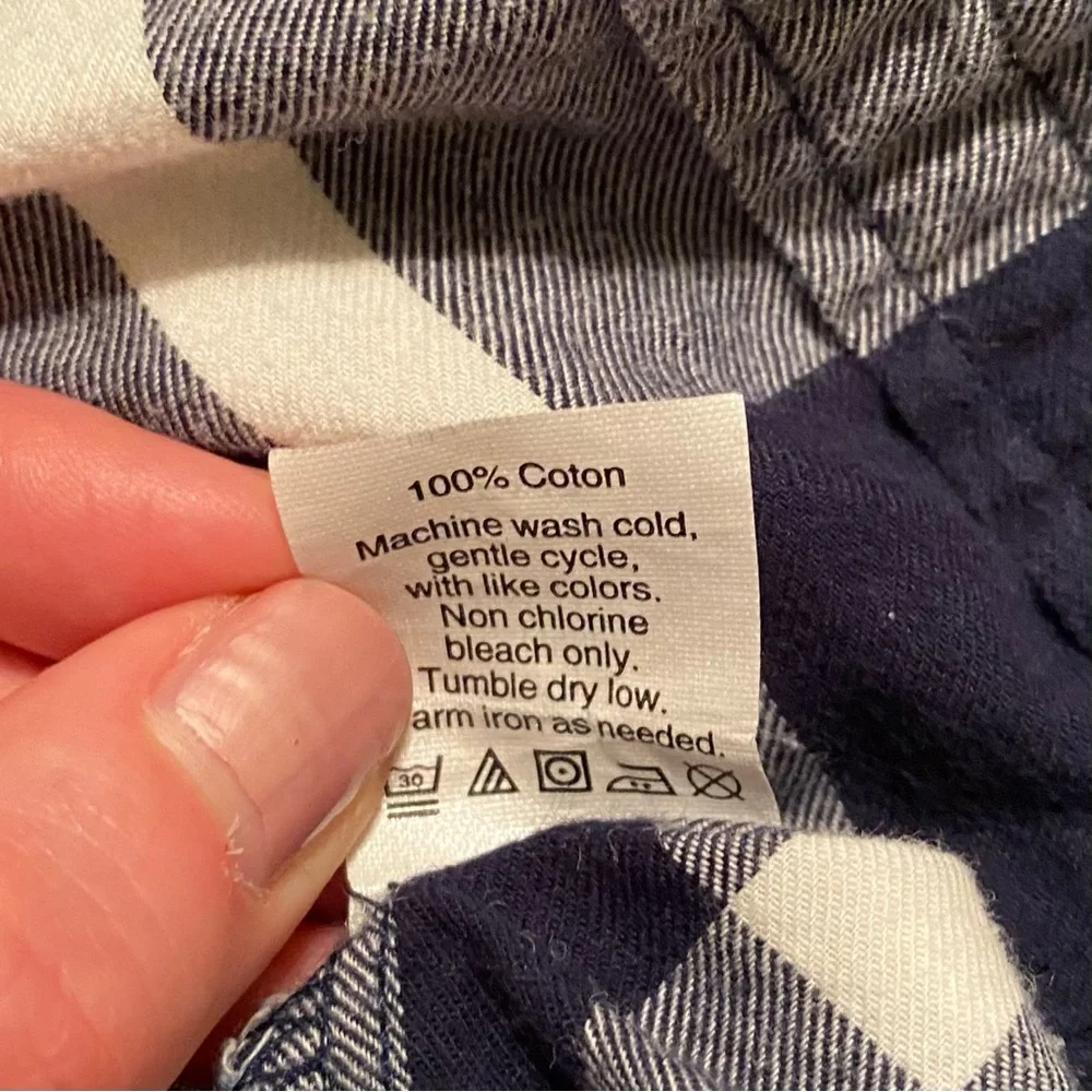 J. Crew | blue plaid button up - Picture 3 of 3